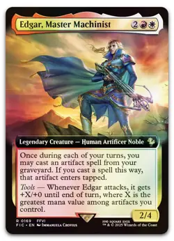 Edgar, Master Machinist (Extended Art) #169 (Foil) NM Final Fantasy Magic MTG - Image 1