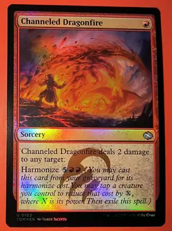 MTG - *CHANNELED DRAGONFIRE* TARKIR DRAGONSTORM, #0102, FOIL / NM UNCOMMON - Image 1