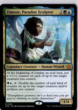 Zimone, Paradox Sculptor Foundations Regular NM Mythic 0126 - Image 1