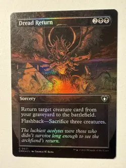 Dread Return (Borderless) Foil #637 (LP) Commander Masters CMM Magic MTG - Image 1