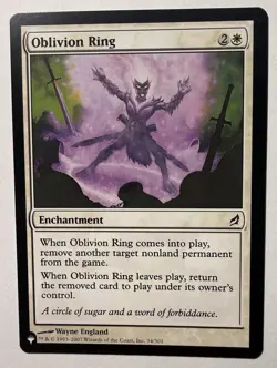 Oblivion Ring - The List Reprints - Mystery Booster 2 - MTG - NM/M Lorwyn Art - Image 1