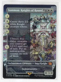 MTG Final Fantasy Foil Mythic #0359 Summon Knights Of Round - Image 1