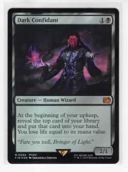MTG Final Fantasy Foil Mythic #0094 Dark Confidant - Image 1