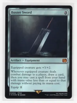 MTG Final Fantasy Foil Mythic #0255 Buster Sword - Image 1