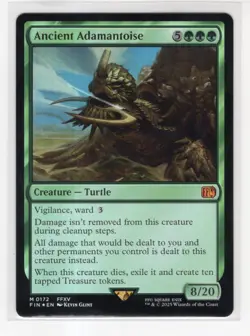 MTG Final Fantasy Foil Mythic #0172 Ancient Adamantoise - Image 1