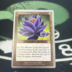 Blacker Lotus Unhinged NM MTG Magic the Gathering #1 - Image 1