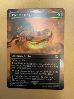 MTG LOTR The One Ring (Borderless) FOIL NM - Image 1
