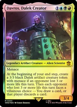 MTG - Davros, Dalek Creator - Foil - Doctor Who - Magic the Gathering - Image 1