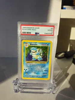 1999 POKEMON GAME #2 BLASTOISE-HOLO 2/102 PSA 4 VG-EX - Image 1