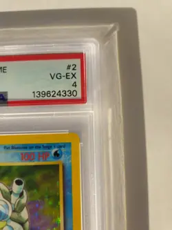 1999 POKEMON GAME #2 BLASTOISE-HOLO 2/102 PSA 4 VG-EX - Image 4