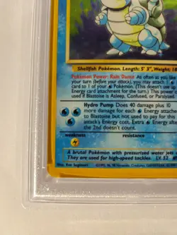 1999 POKEMON GAME #2 BLASTOISE-HOLO 2/102 PSA 4 VG-EX - Image 5