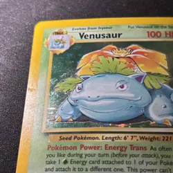 Venusaur 15/102 Pokemon TCG Base Set Holo Rare - Image 3