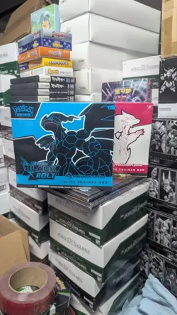 Pokemon Center Black Bolt and White Flare ETB Set Factory Sealed - Image 1