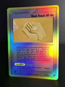 Pokemon TCG - ROOT FOSSIL - 92/100 - REVERSE HOLO - EX: SANDSTORM (2003) - LP/NM - Image 1