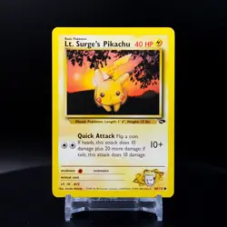 Lt. Surge’s Pikachu 84/132 - Pokemon TCG Gym Challenge - LP Common - Image 1