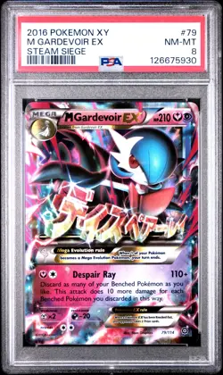 2016 Pokemon Xy Steam Siege M Gardevoir EX Steam Siege PSA 8 #79 - Image 1