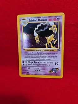 Pokemon TCG Gym Challenge Sabrina's Alakazam Holo 16/132 Near Mint - Image 1