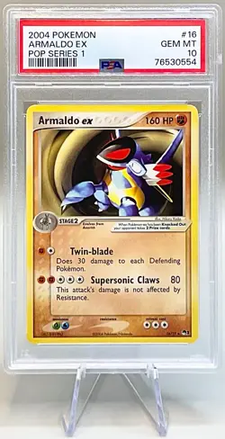 Pokemon Armaldo ex #16/17 Non-Holo Rare - 2004 Pop Series 1 - PSA 10 GEM MT! - Image 1