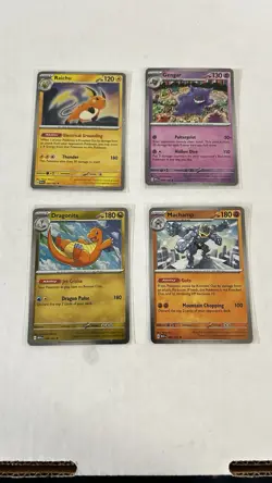 Pokemon TCG Sam's Club 151 4 Mini Tin Promos NM Sleeved And Top Loaded Cosmos - Image 1