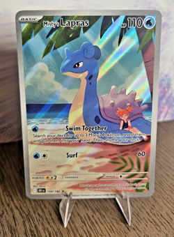 Pokemon Destined Rivals Misty’s Lapras 194/182 Illustration Rare Holo NM - Image 1