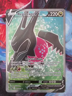 Pokemon TCG: Regidrago V 183/195 Full Art Ultra Rare Silver Tempest NM - Image 1