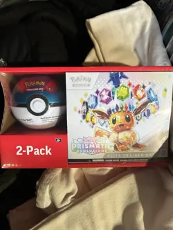Pokemon TCG Prismatic Evolutions Elite Trainer Box ETB W/ Pokeball Tin *Pokeball - Image 1