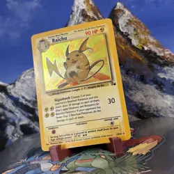 Raichu - 14/62 Pokemon Fossil - Holo ⚡ HP / Damaged - Image 3