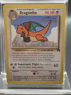 Dragonite 5 1999 WB Movie Black Star Promo Rare WOTC Nintendo Pokemon NM - Image 1