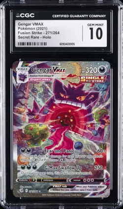 2021 POKEMON FUSION STRIKE #271 GENGAR CGC 10 GEM MINT - Image 1