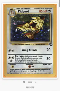 🕊 TAG 5 EX Pidgeot #8/64 - 1999 Pokemon Jungle Holo (Rare Vintage) - Image 4