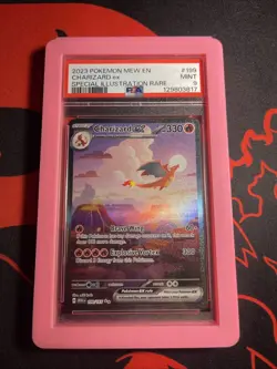 2023 POKEMON MEW EN #199 CHARIZARD ex MINT SPECIAL ILLUSTRATION RARE PSA 9 - Image 1