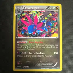 Hydreigon 74/119 Holo Rare Pokemon XY Phantom Forces LP - Image 1