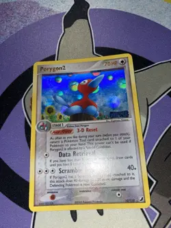 Pokemon TCG Stamped Porygon2 12/115 EX Unseen Forces Holo Rare LP - Image 1