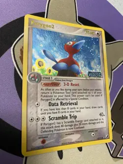Pokemon TCG Stamped Porygon2 12/115 EX Unseen Forces Holo Rare LP - Image 2