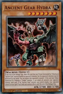 LDS1-EN083 ANCIENT GEAR HYDRA COMMON 1ST EDITION YuGiOh CARD - Image 1