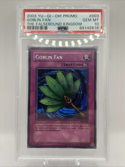 Yu-Gi-Oh! Goblin Fan - TFK-003 - Secret Rare Promo - PSA 10 GEM MINT 💎 - Image 1