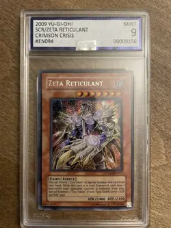 Yugioh Zeta Reticulant CRMS-EN094 Secret Rare - AGS 9 - Graded - Image 1