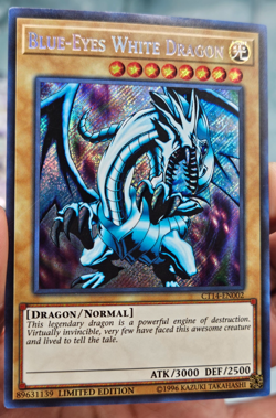 Yugioh Blue-Eyes White Dragon CT14-EN002 Secret Rare 2017 Mega-Tins - LP/NM - Image 3