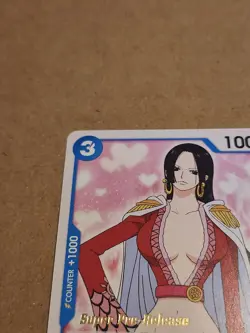 Boa Hancock ST03-013 Super Pre-release Stamp One PIece NM prerelease - Image 3