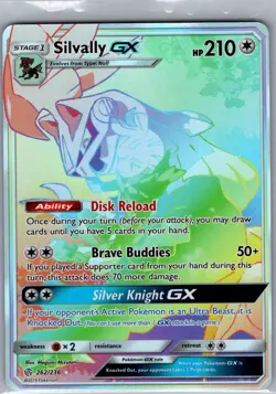 Silvally GX (Secret) 262/236 SM - Cosmic Eclipse - Pokemon Card - NM - Image 1