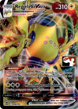 Regieleki VMAX 058/195 Prize Pack Series Cards Holo - Image 1