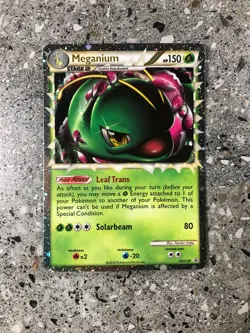 Pokemon TCG Cards Meganium Prime HGSS08 Black Star Promo Holo NM - Image 1