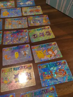 Pokemon Vintage Pocket Monsters Vending HOLO Prism Stickers (36 Cards) Laser - Image 4