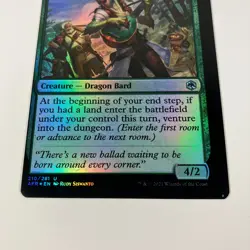MTG Wandering Troubadour Miscut (210/518) NM FOIL Magic Card - Image 3