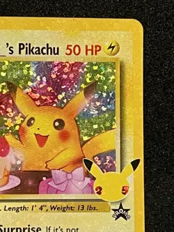 Happy Birthday Pikachu Holo 24 Celebrations Birthday Pokemon Card NM - Image 4