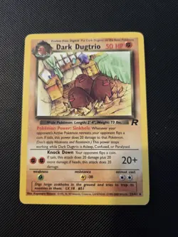 Pokemon Card - Dugtrio 23/82 Non Holo Rare Team Rocket WOTC 🚀 - Image 1