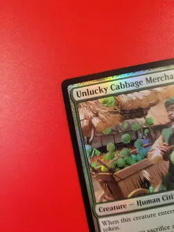 *Foil* Unlucky Cabbage Merchant Promo. LP or better. Avatar. MtG. Magic. - Image 2