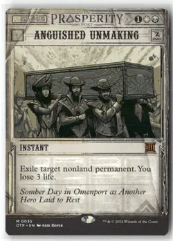 Anguished Unmasking MTG Magic NM Outlaws Of Thunder Junction Breaking News ￼ - Image 1