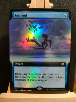 Suspend (Extended Art FOIL) - Modern Horizons 2 - Rare - NM (See pics) MTG - Image 1