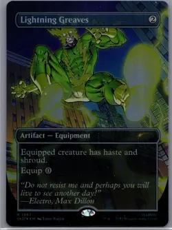 Lightning Greaves 1987 Foil Marvel's Spider-Man: Villainous Plot Secret Lair - Image 1